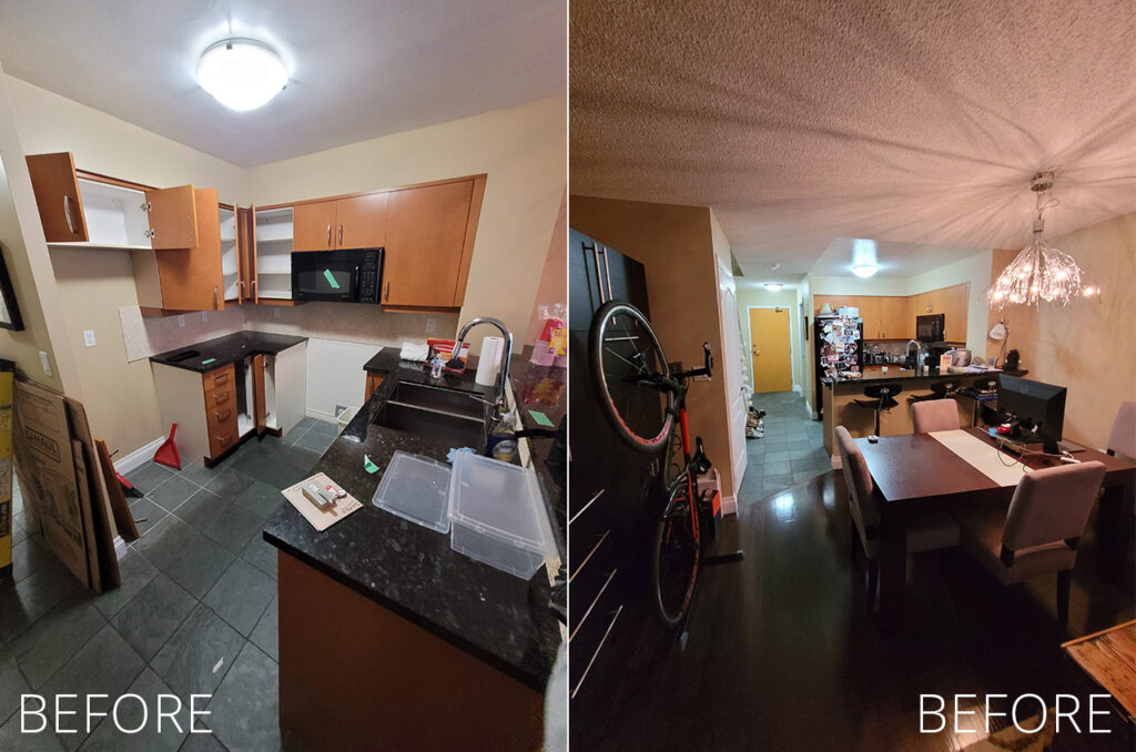 Before photos of Toronto Condo renovation.